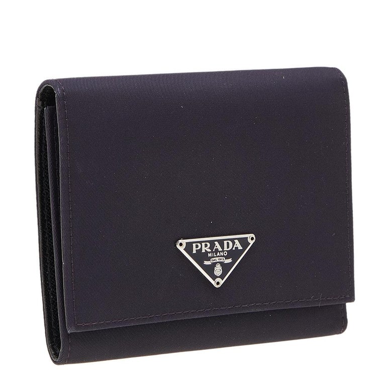 Prada Nylon Saffiano Wallet Black – haute selection