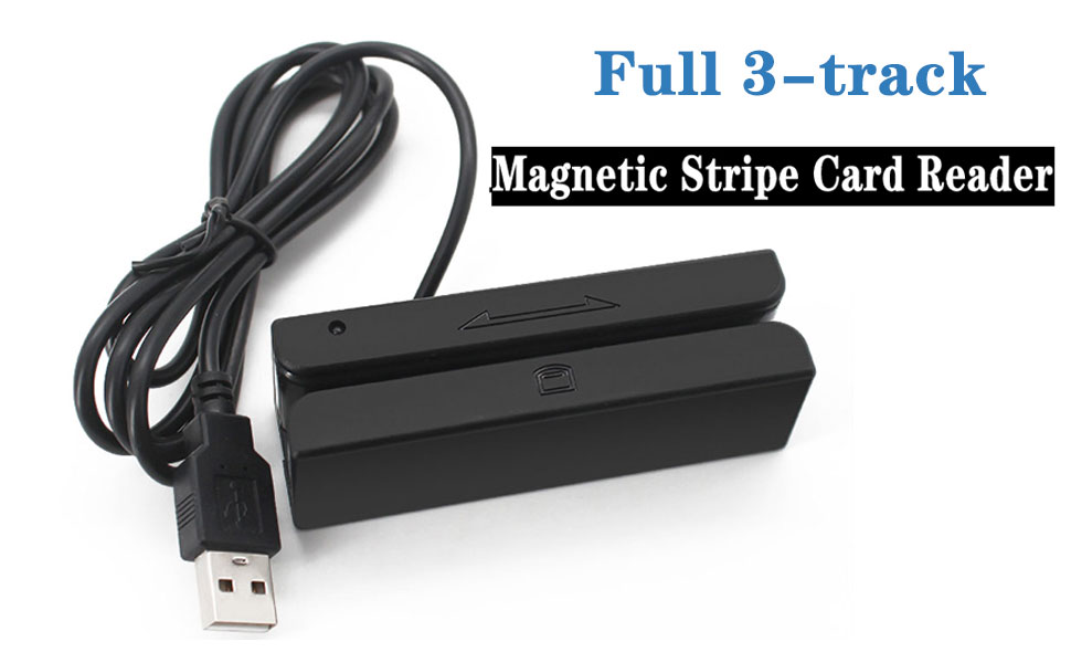 DEFTUN MSR90 USB Swipe Magnetic Credit Card Reader - Black