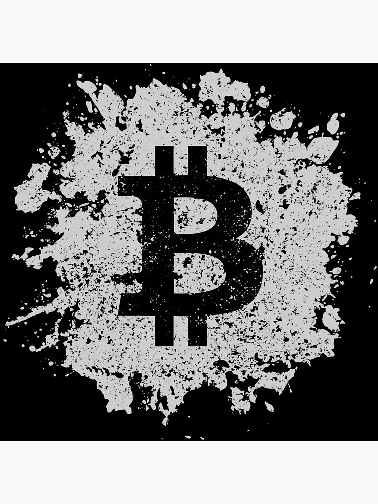 'Mens Bitcoin Logo Cool Cryptocurrency T-Shirt' Sticker | Spreadshirt