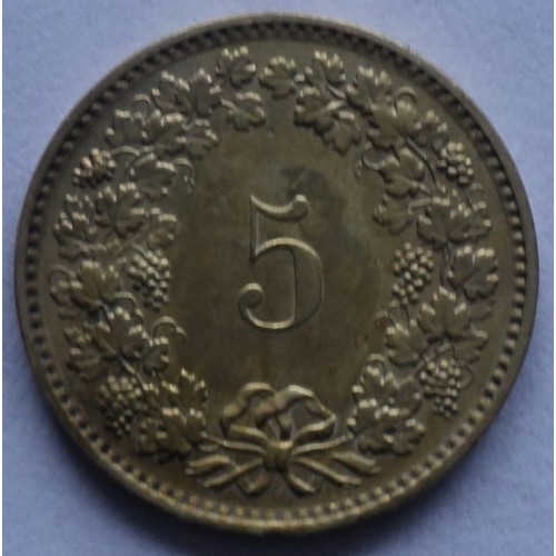 Five Francs , Coin from Switzerland - Online Coin Club