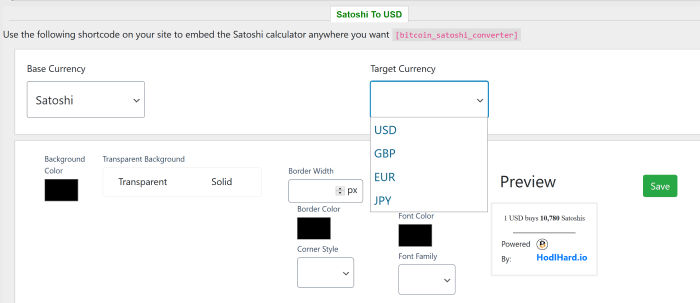 Satoshi to USD Converter | SATS Priced in 90+ Currencies