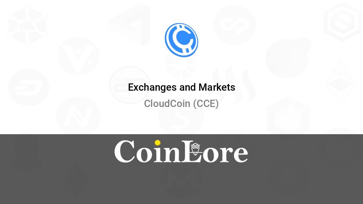 CloudCoin price now, Live CC price, marketcap, chart, and info | CoinCarp