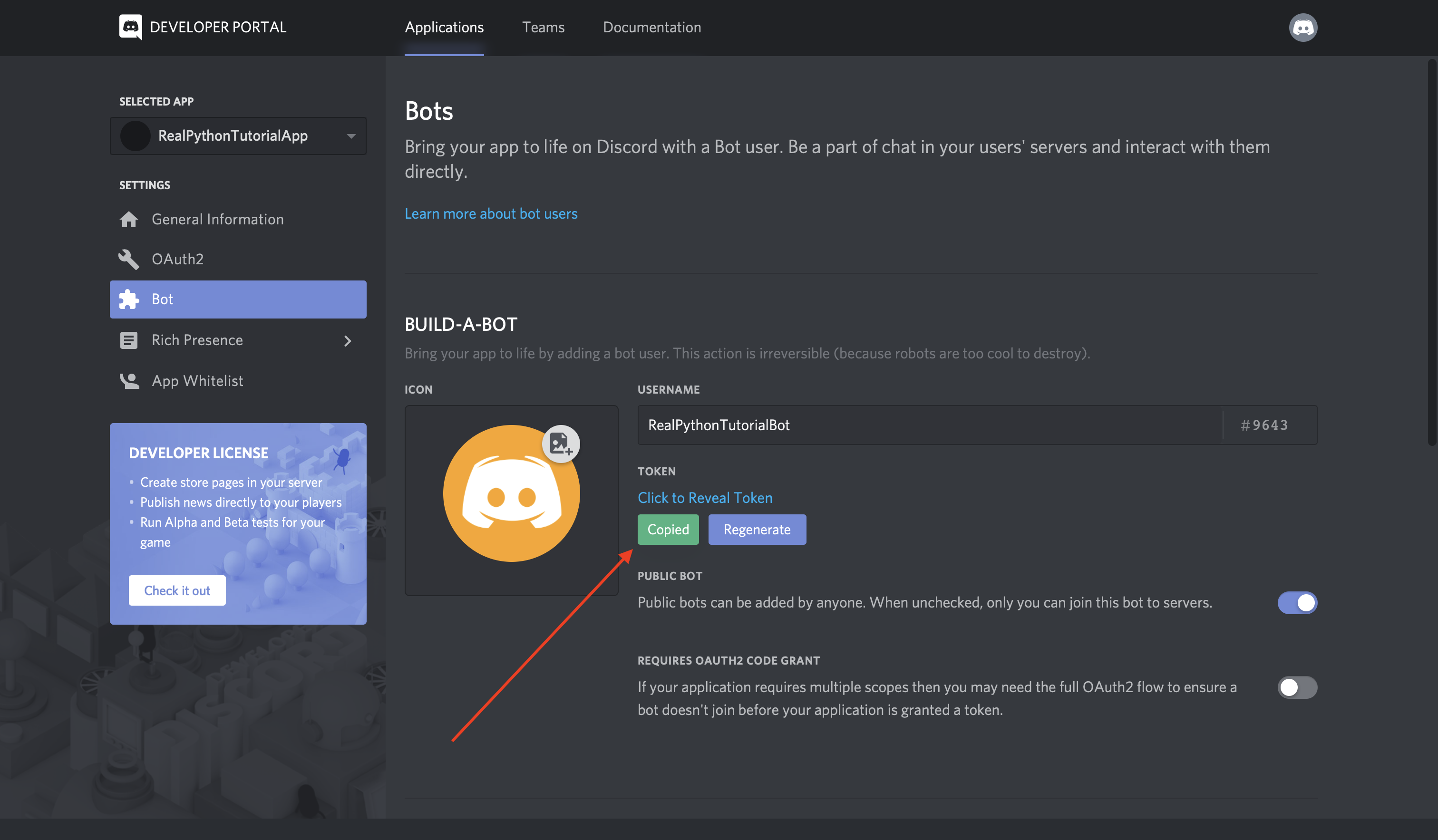 Discord Developer Portal