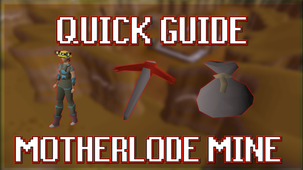 OSRS Motherlode Mine Guide | AFK Mining Experience - OSRS Guide