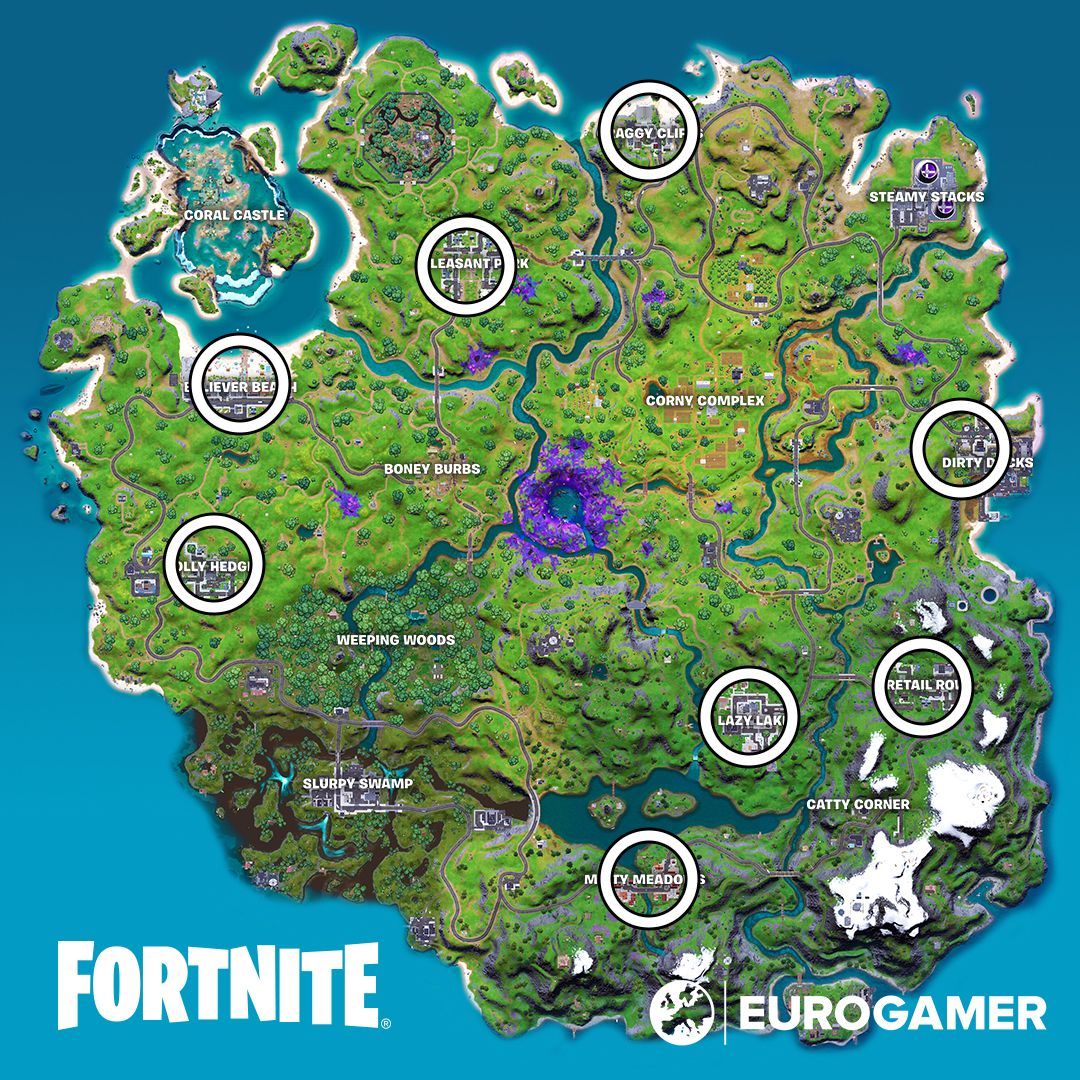 All XP Coin Locations - Fortnite Chapter 2 Season 5 - Green, Blue, Purple, Gold - Gamepur