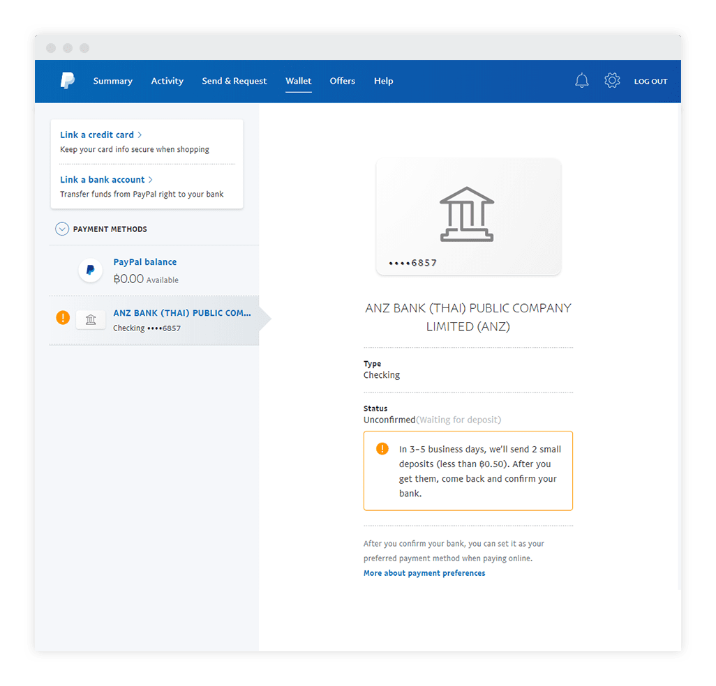 How do I confirm my bank account with PayPal? | PayPal SM