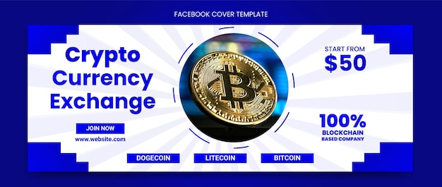 Crypto Currency Facebook Page Cover Template | Bitcoin | PSD Free Download - Pikbest