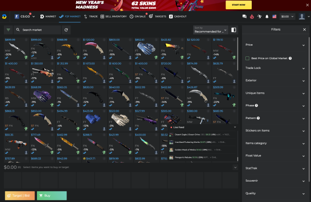 Trade CS2 (CSGO), RUST, TF2 Skins - Buy & Sell | cryptolove.fun