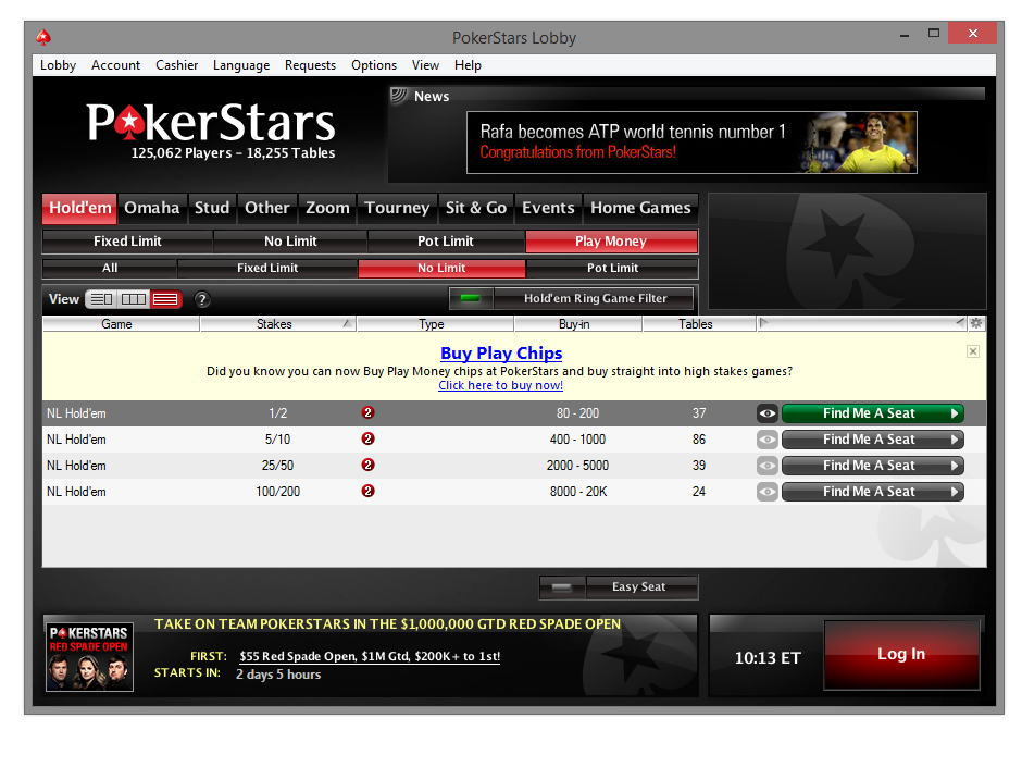 Buy/Sell PokerStars Play Money Here! - Get $ Per Million! - Casinomeister Forum