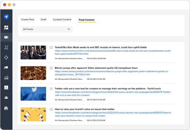 Create Bitcoin News RSS Feed