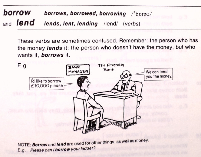 borrow money from sb — с английского на все языки