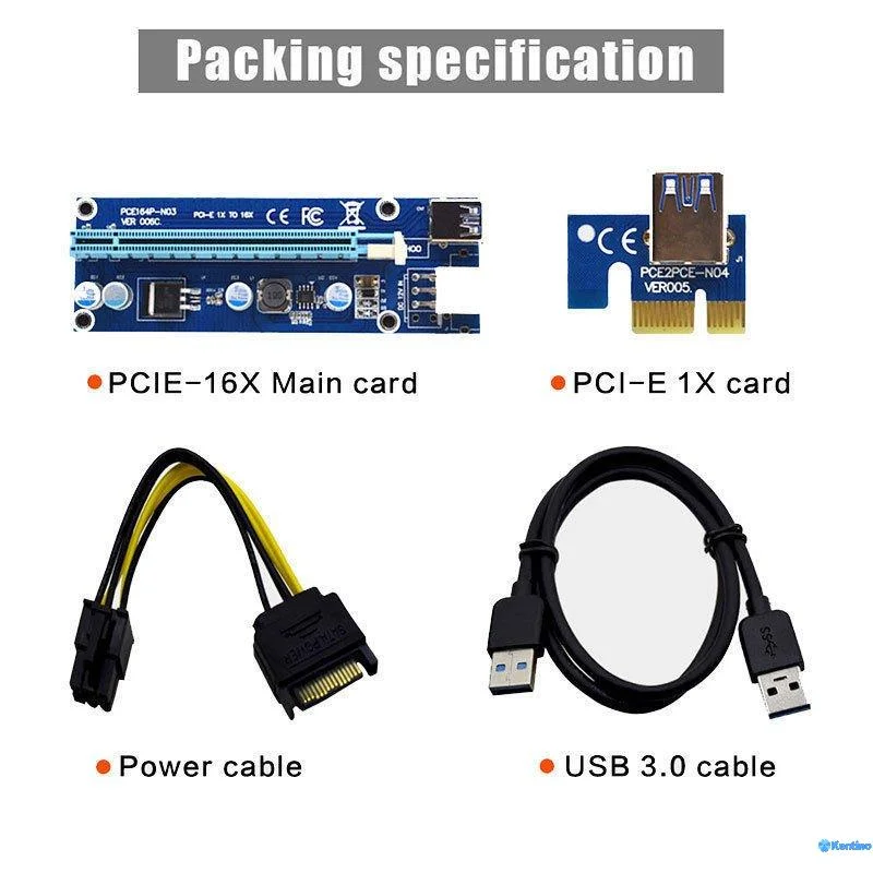 USB PCI-e Expansion Card 7Port, RIITOP PCI-e x1 to USB HUB Ada