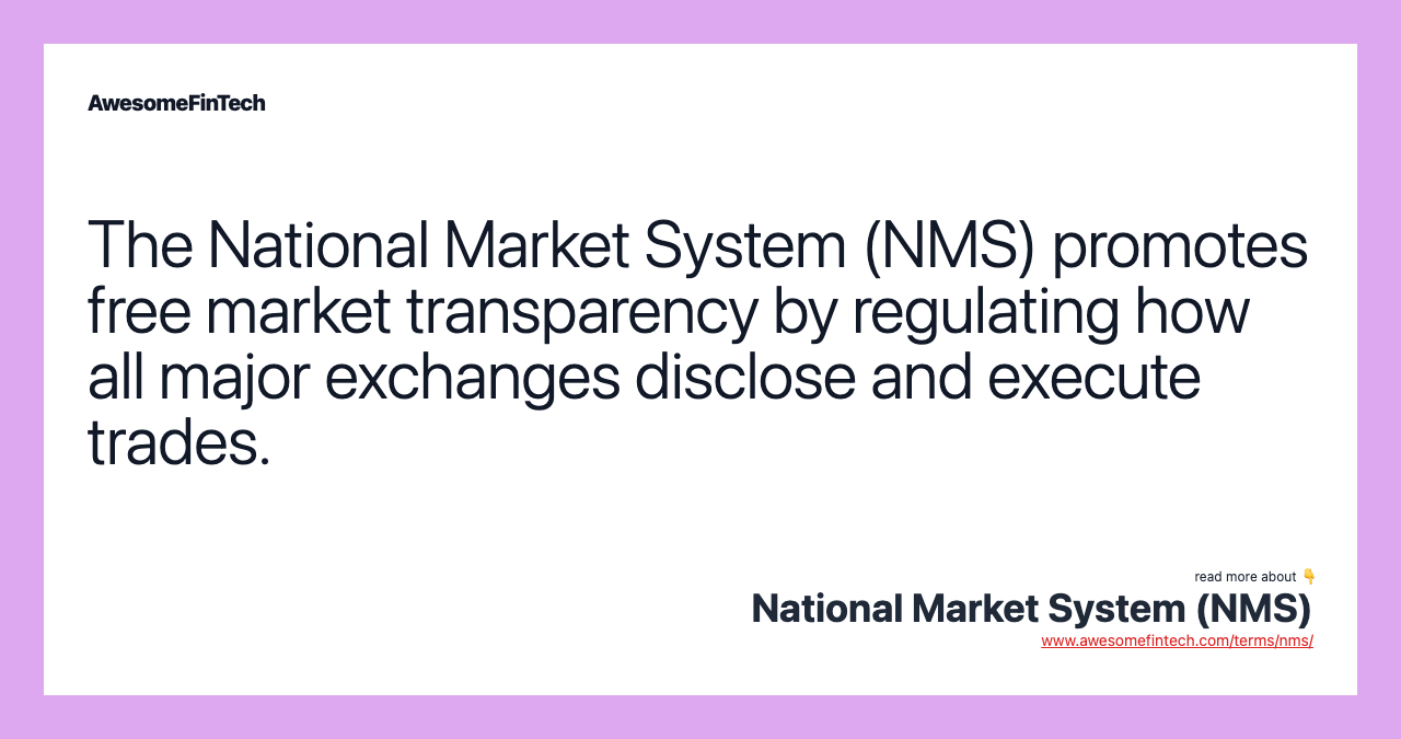 What Does Reg NMS Mean for Stock Exchanges? | CIO Insight