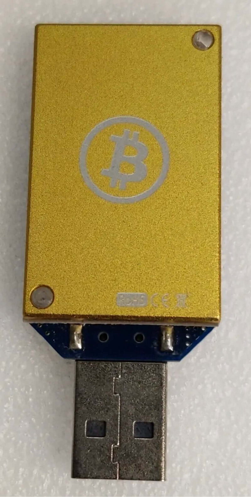 Rare Golden ASIC USB Block Erupter Bitcoin Miner MH/s Sapphire | Voice