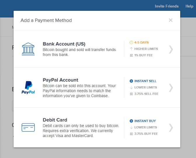 Coinbase now lets US users pay for cryptocurrency through a PayPal account