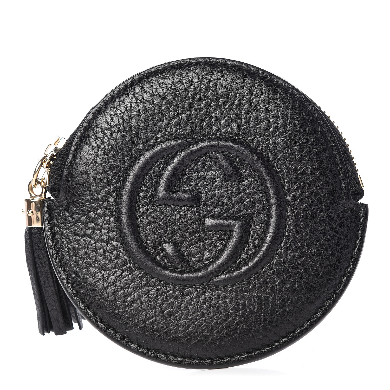 Gucci GG Marmont Round Coin Purse in Black Matelassé Calfskin - SOLD