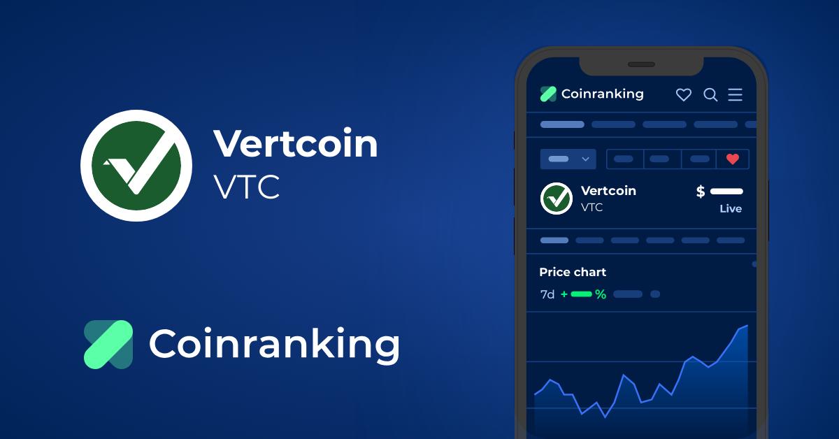 Vertcoin price today, VTC to USD live price, marketcap and chart | CoinMarketCap