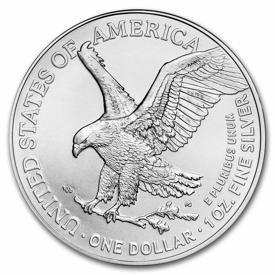 $1 American Silver Eagle 1 oz BU - Pinehurst Coins