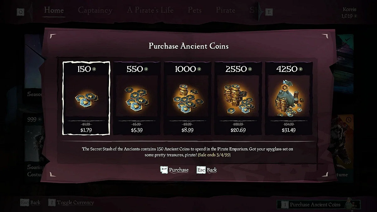 Sea of Thieves: How to Get Ancient Coins