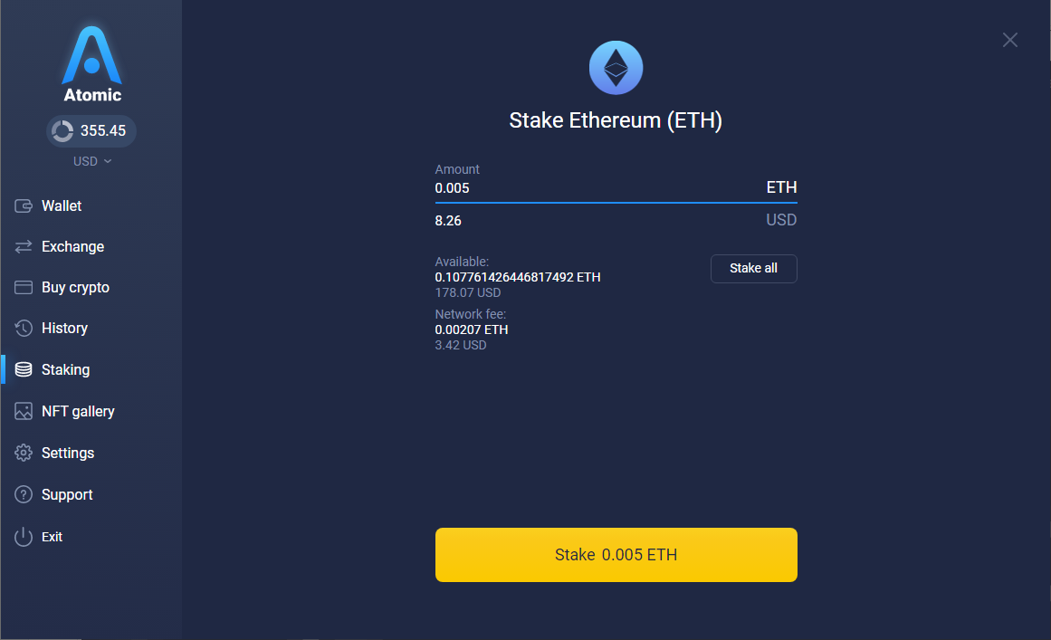 How to Stake Your ADA [Atomic Cardano Wallet] - Viper Staking