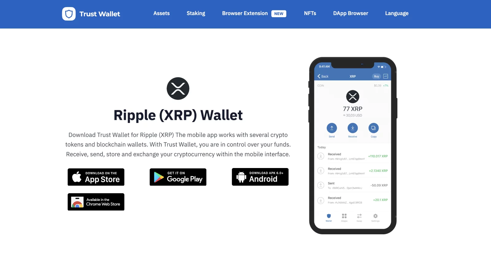 Buy XRP Fast & Securely | Trust