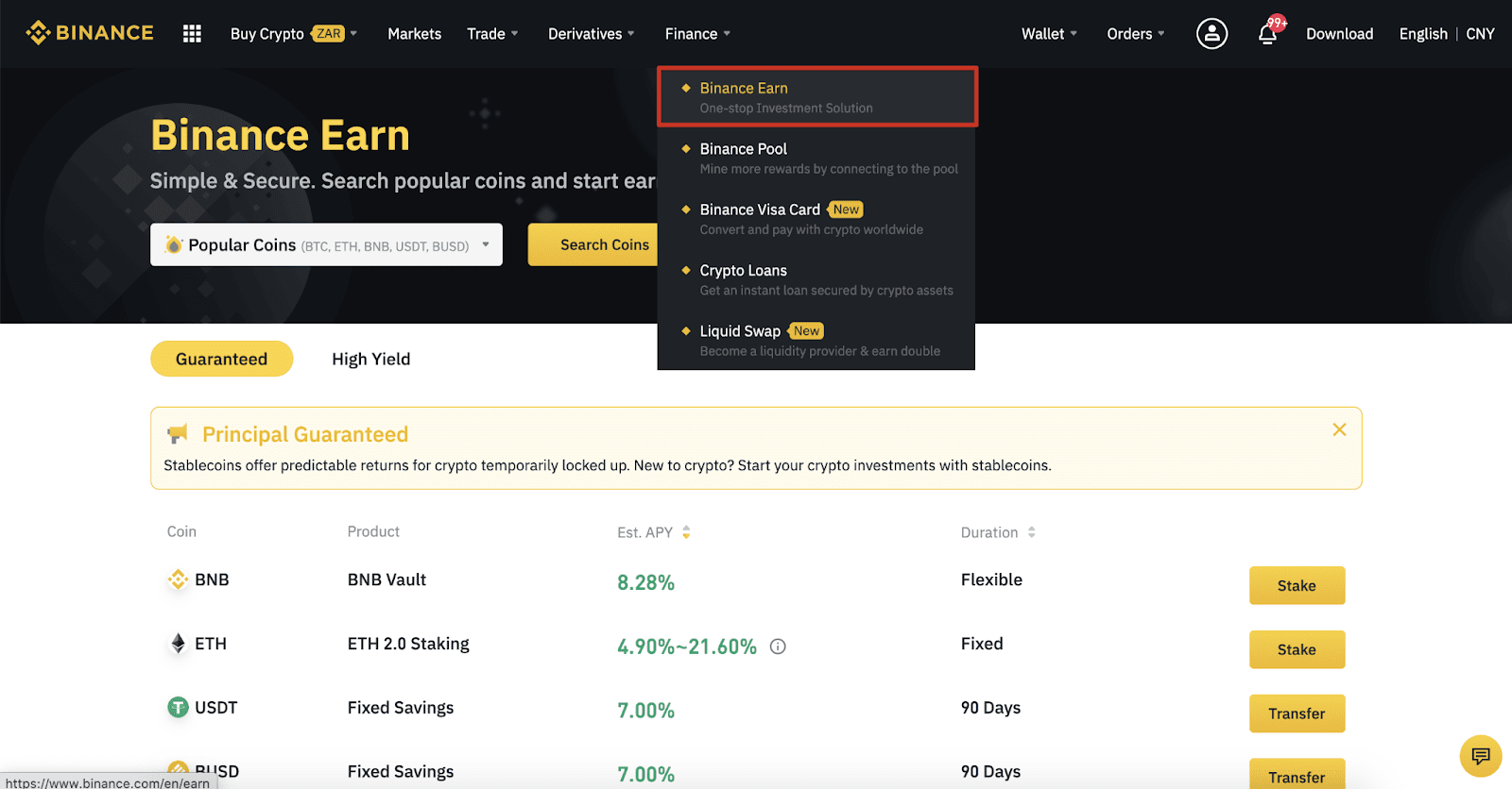 Binance (BNB) Liquid Staking earn rewards while hold crypto!