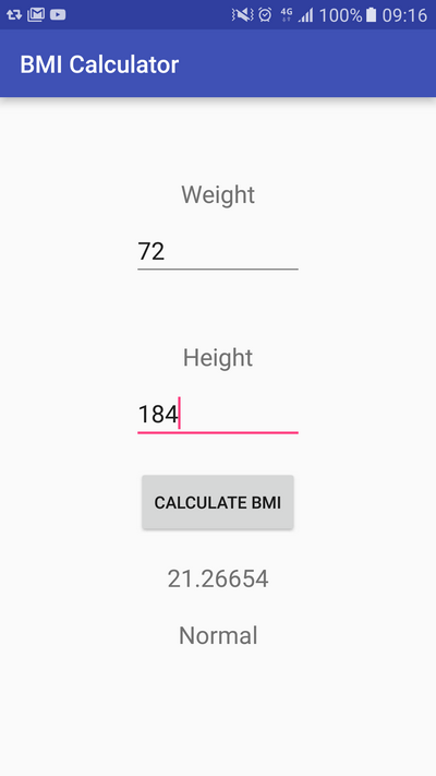 Learn to create a BMI Calculator App for Android - All for Android, Android for All