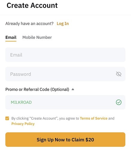 Binance Referral Code March $ Bonus & 45% Off Fees