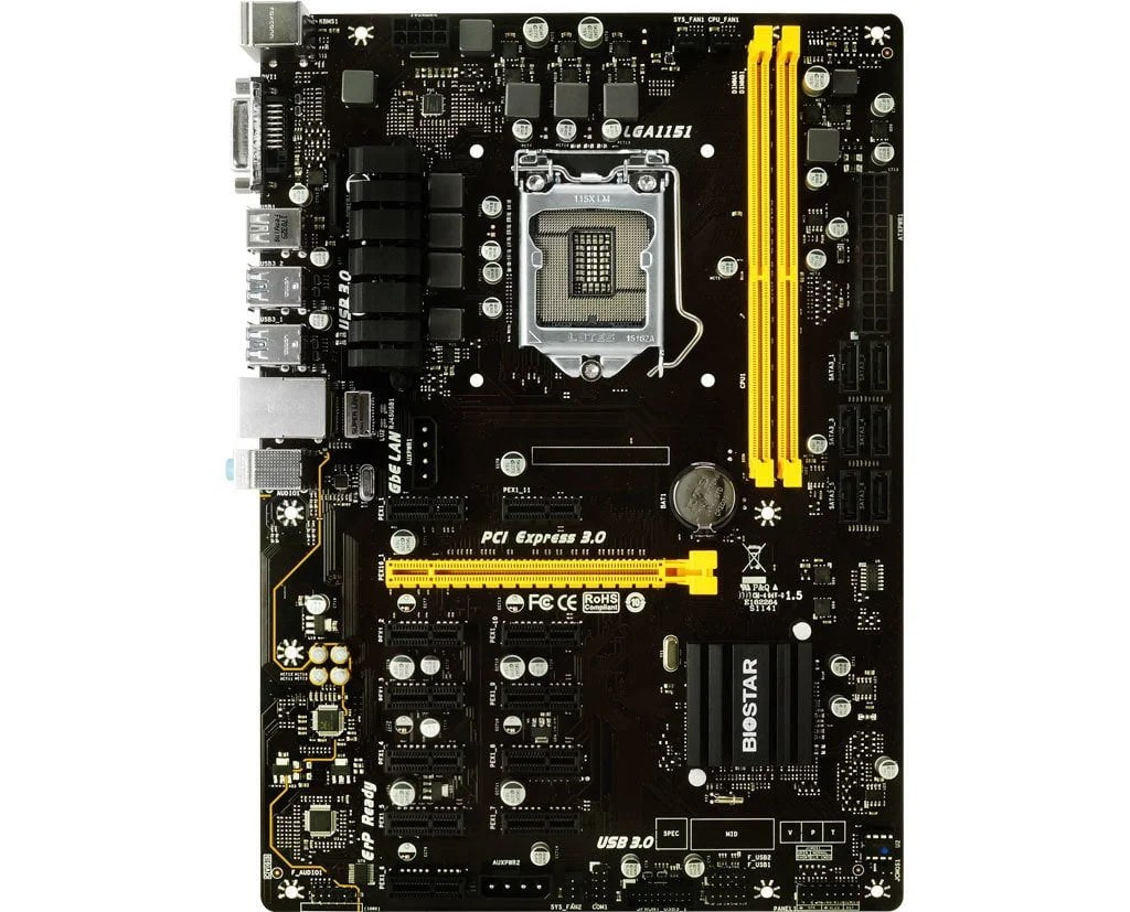 BIOSTAR TBBTC PRO LGA Intel B - 12 GPU - MiningCave