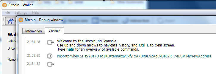 Bitcoin Core :: importaddress ( RPC)