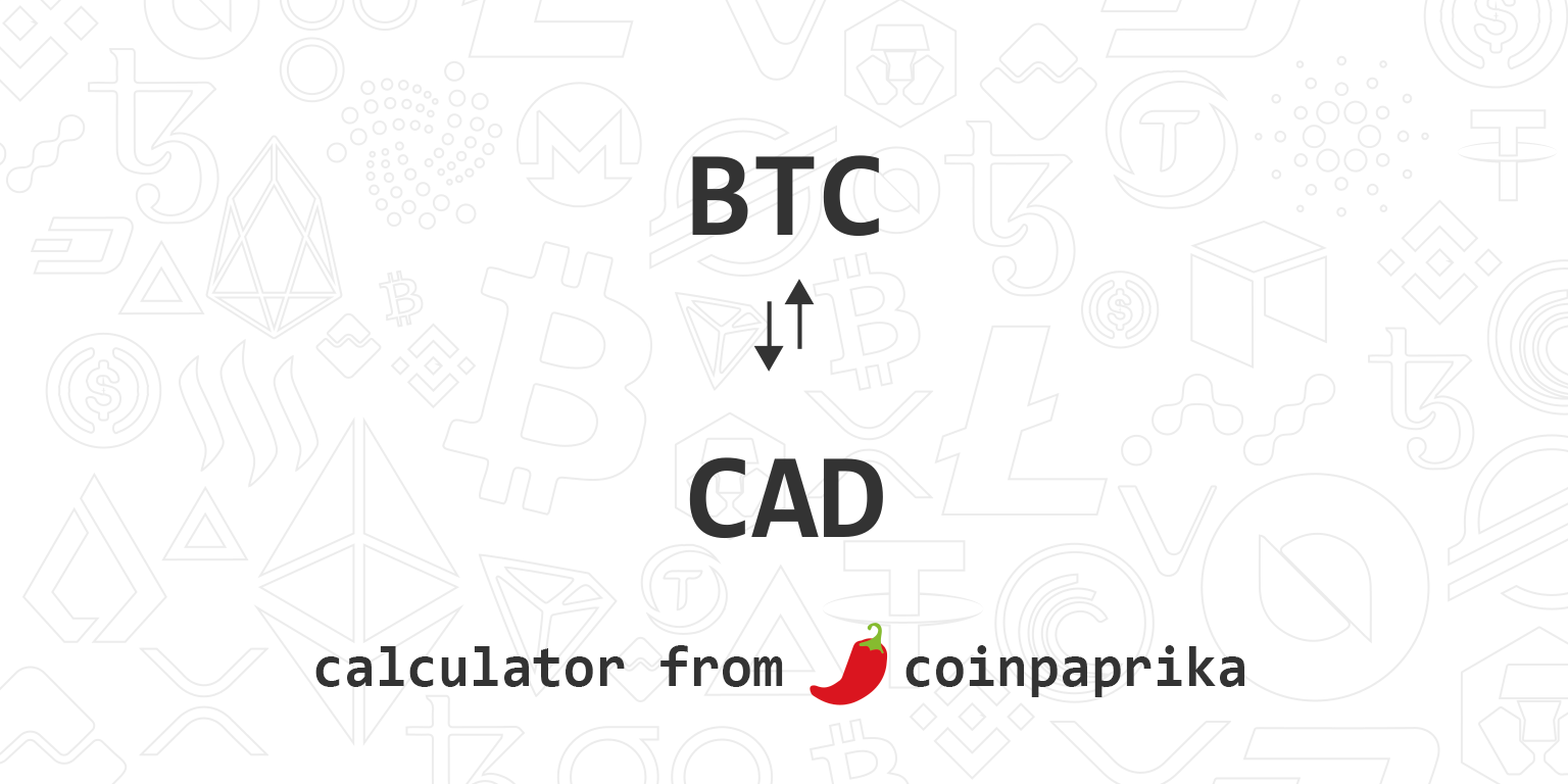 Bitcoin to Canadian Dollar Exchange Rate Chart | Xe