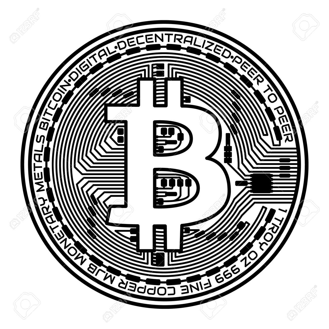 Bitcoin vector illustration | Free SVG