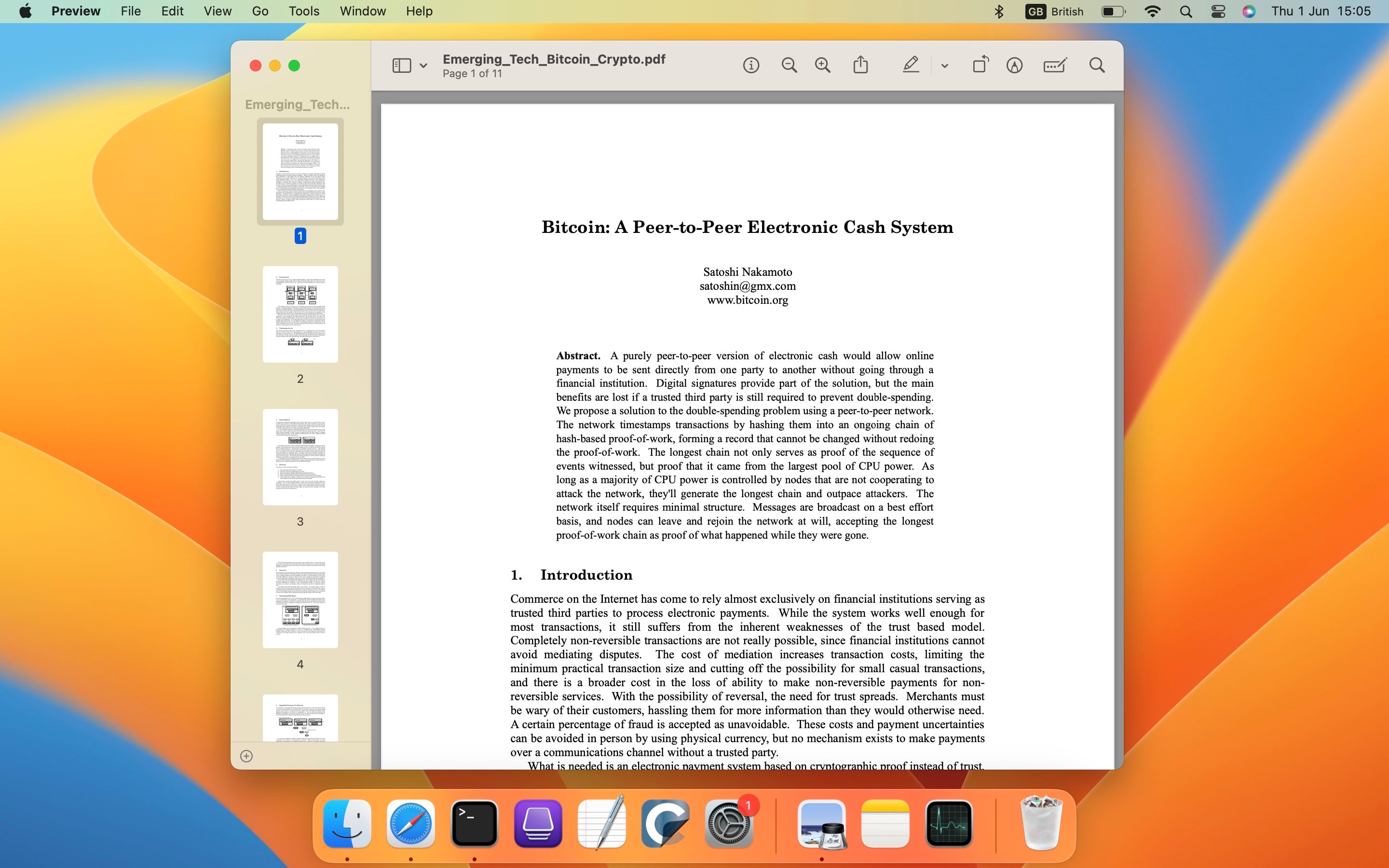 Here’s How to Find the Original Bitcoin Manifesto in Your Mac