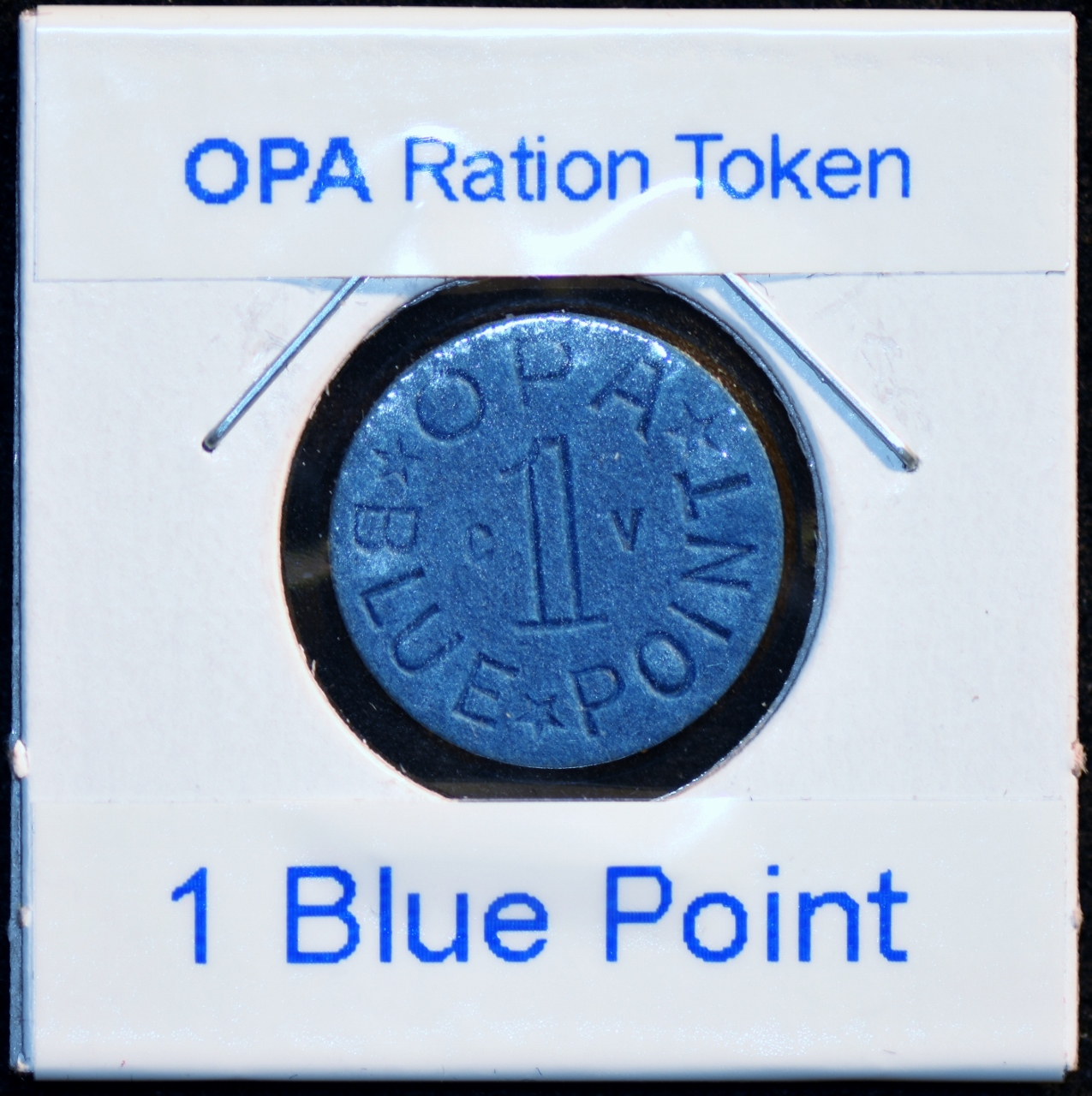 1 Rationing Token - OPA Blue Point (Office of Price Administration) - United States – Numista