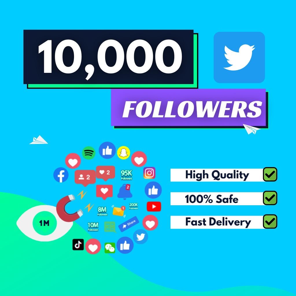 Buy Twitter Followers - $ | 10k Cheap Twitter Followers