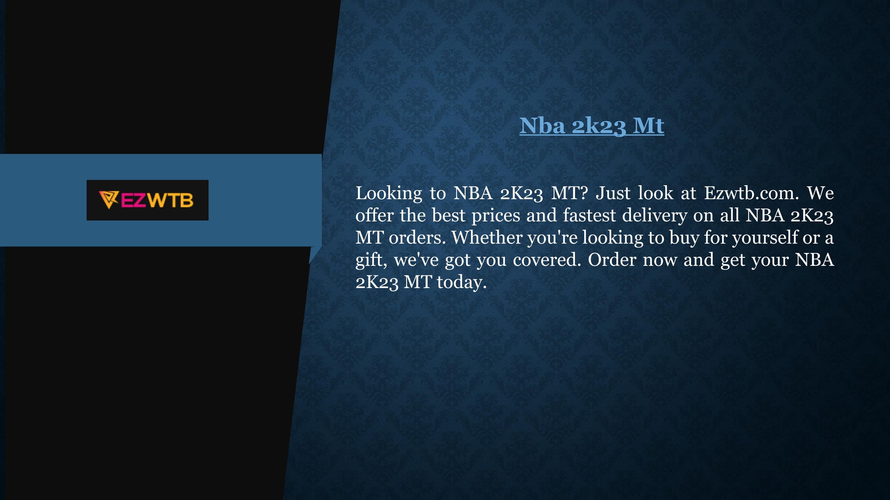 Top Site to Buy NBA 2K24 MT for Cheap Price - cryptolove.fun