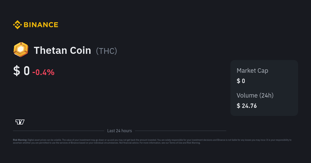 Thetan Coin price today, THC to USD live price, marketcap and chart | CoinMarketCap