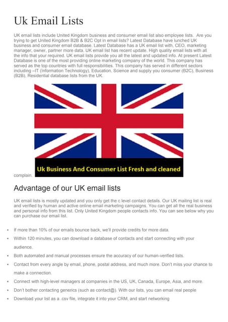 UK Email List | Where to Buy Email Lists: cryptolove.fun