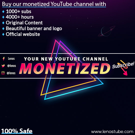 Buy Monetized Youtube Channels & Accounts | Ads Instant