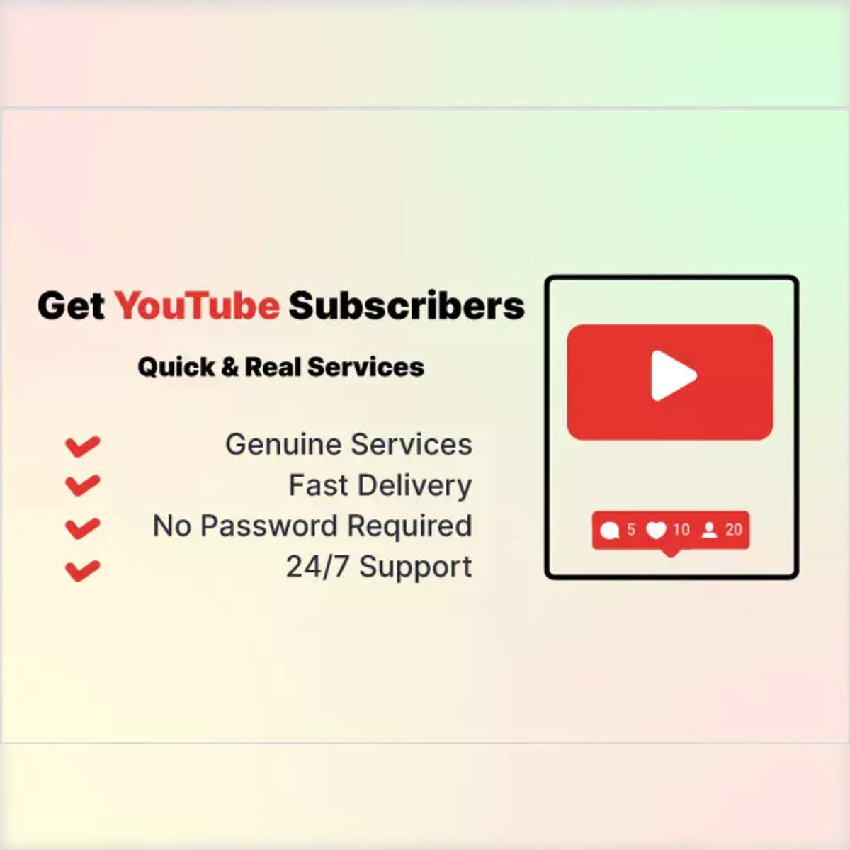 Buy YouTube Subscribers - % Real and Cheap