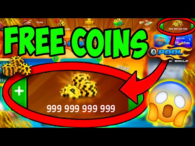 8 Ball Pool Free Coins -Cues Reward Links - Mosttechs