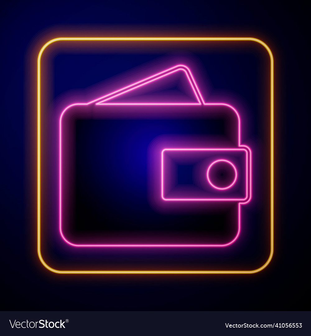 Wallet Retro Neon Lineal color icon