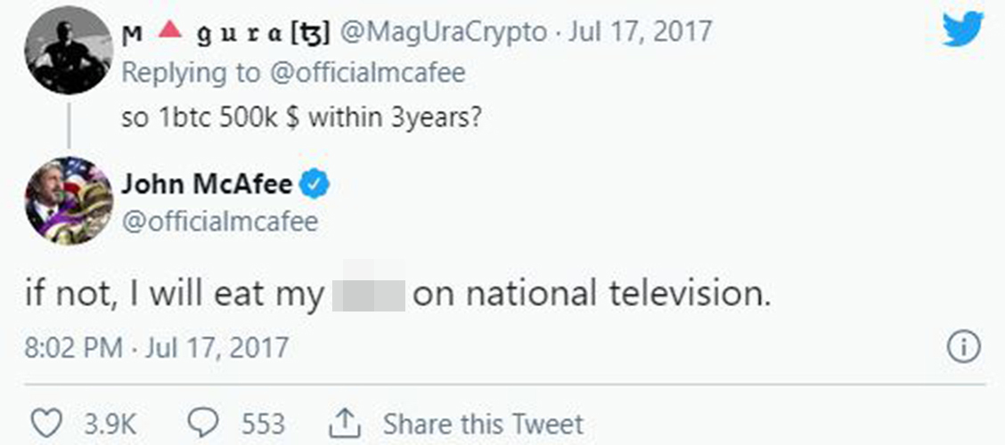 John McAfee on Twitter: 