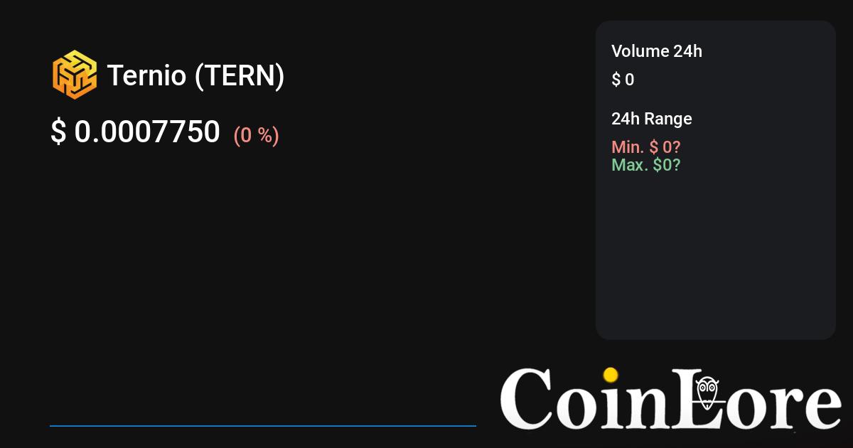 Best Ternio Exchange Rate | cryptolove.fun