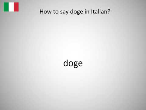 How to pronounce 'doge' in Italian? - cryptolove.fun
