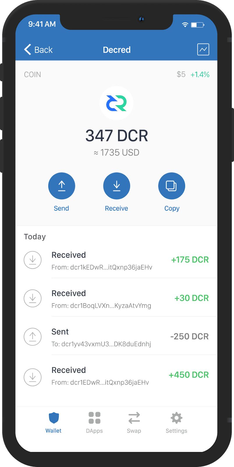 Decred Wallet | Ledger