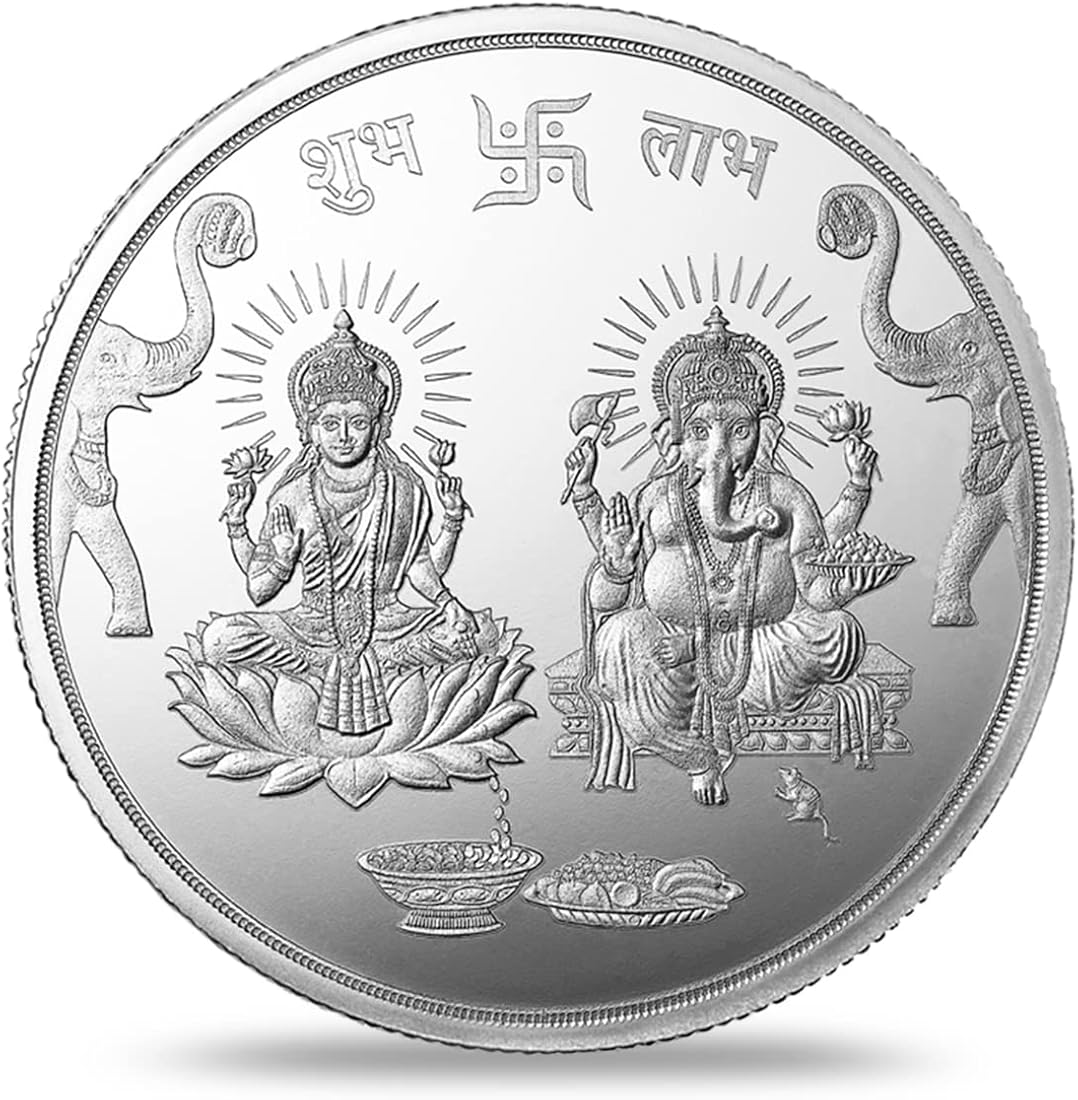 MMTC Lakshmi Ganesha Pure Silver Coin (Design 1)– PAAIE