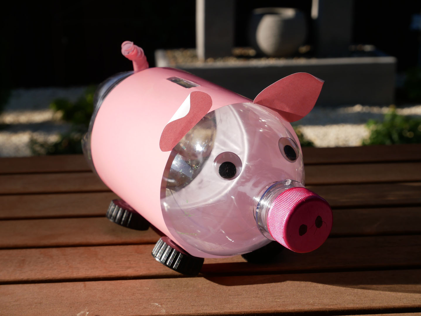 TOCK Crafts - Plastic Bottle Piggy Bank - cryptolove.fun