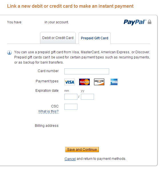 Prepaid Gift Cards | PayPal US