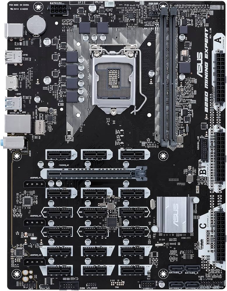 Asus B Mining Expert Motherboard Socket Ddr4 with 19 PCIe slot – EasyPC